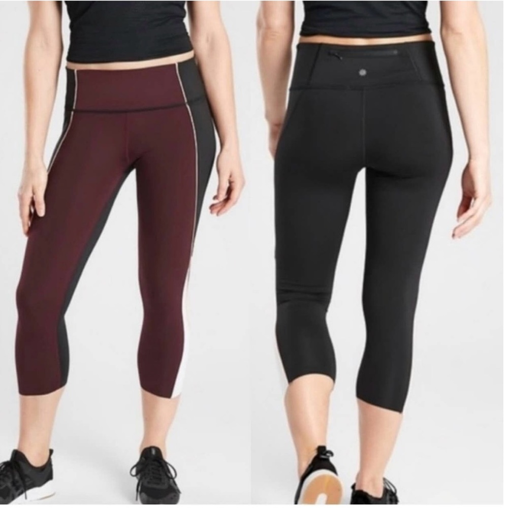 Athleta Velocity ColorBlock Capri - Xl